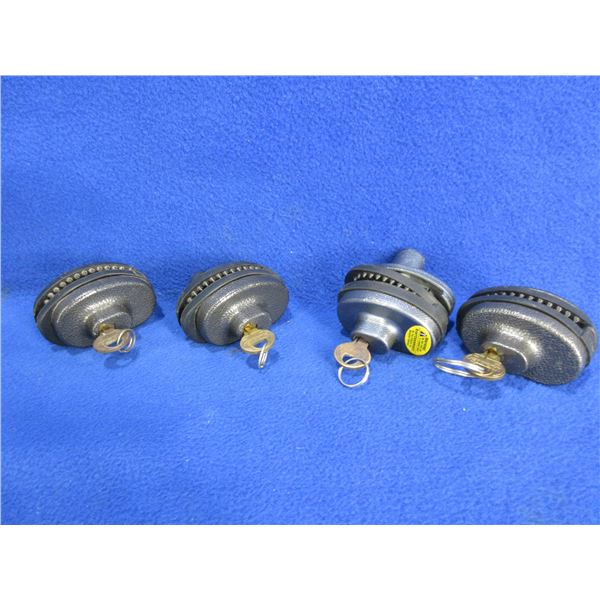 4 Trigger Locks with 1 Key Each - All Keyed Different