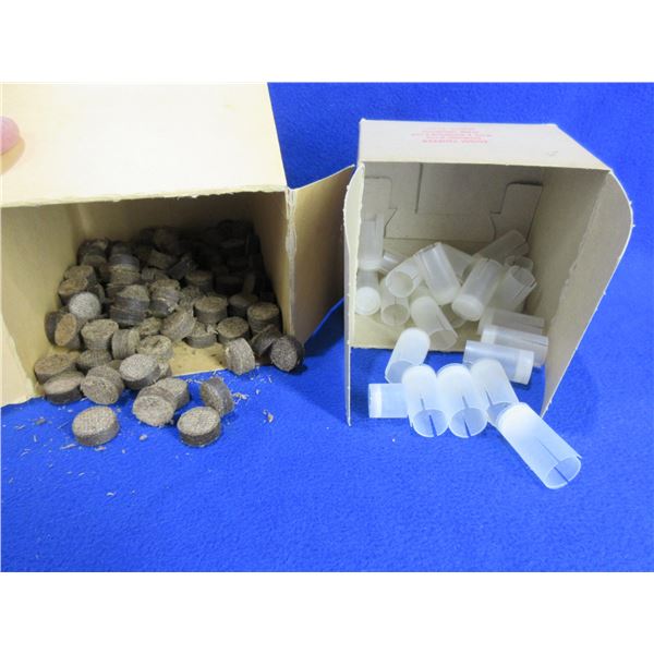 12 Gauge Shotshell Wads - 1/4 Box Fibre, 20 Plastic
