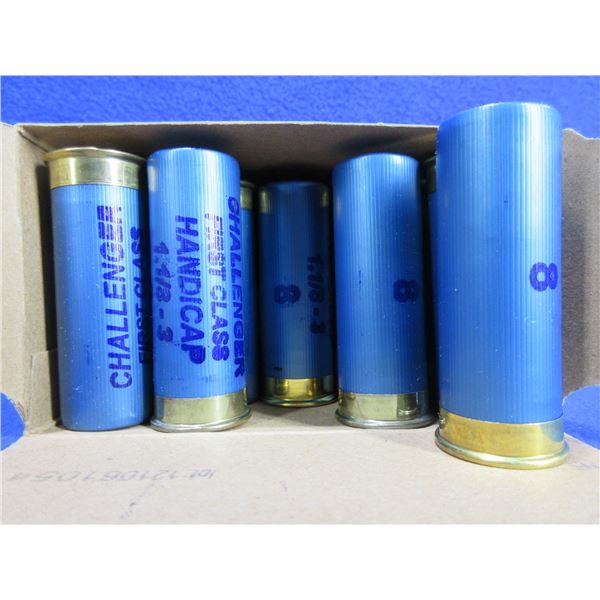 12 Ga. 2 3/4" 8 Shot Target Load Challenger Shotshells