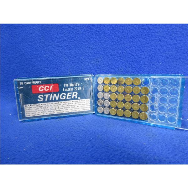 22 LR Stinger CCI Cartridges - Box of 50, Box of 34 (Mixed)