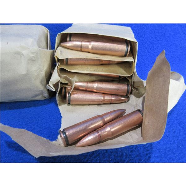 7.62X39 Military Cartridges Wrapped in Paper