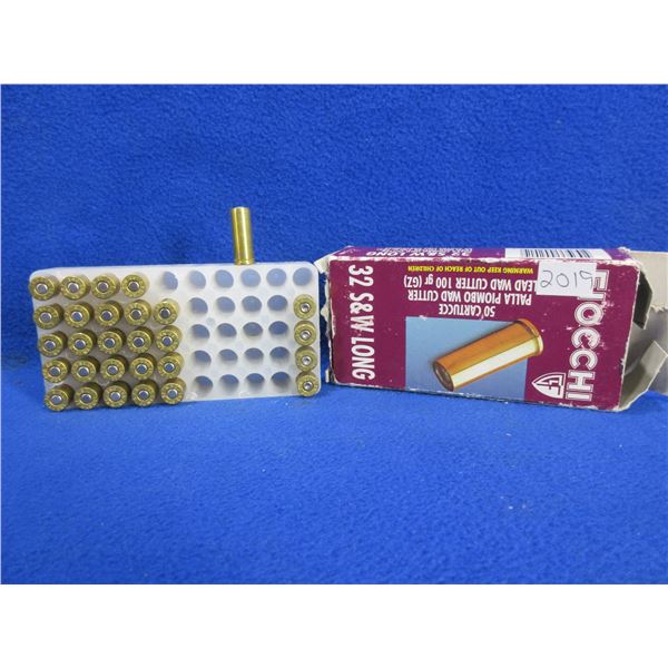 32 S&W Long 100gr Lead Wad Cutter Fiocchi Cartridges