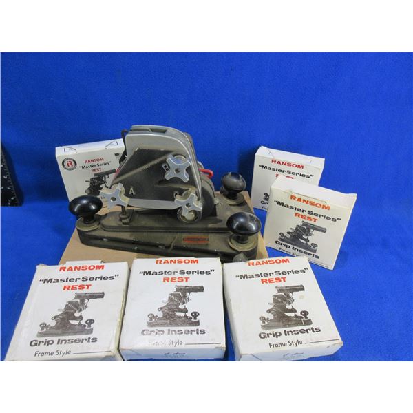 Ransom Rest Handgun Rest with 6 Grip Inserts