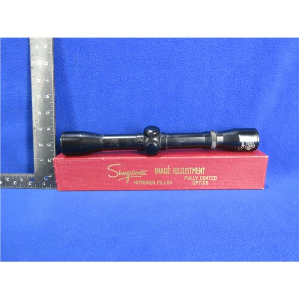 Simpson's 4x32 Riflescope - Appears Clear