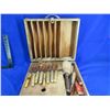 Image 1 : Wood Carving Kit in Wood Box - Henckels and Dastra Tools