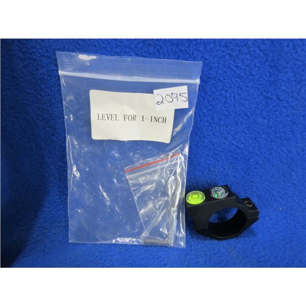 NEW - 25.4MM Riflescope Bubble Level with Compass
