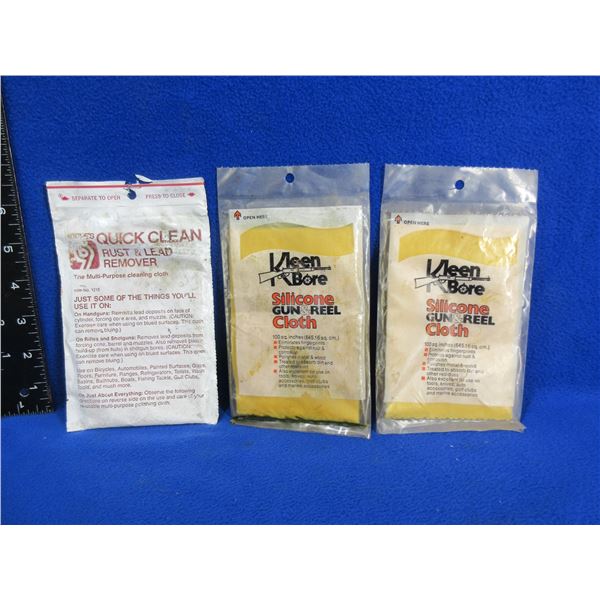 2 Silicone Gun & Reel Cloths, Hoppes 9 Rust & Lead Cloth