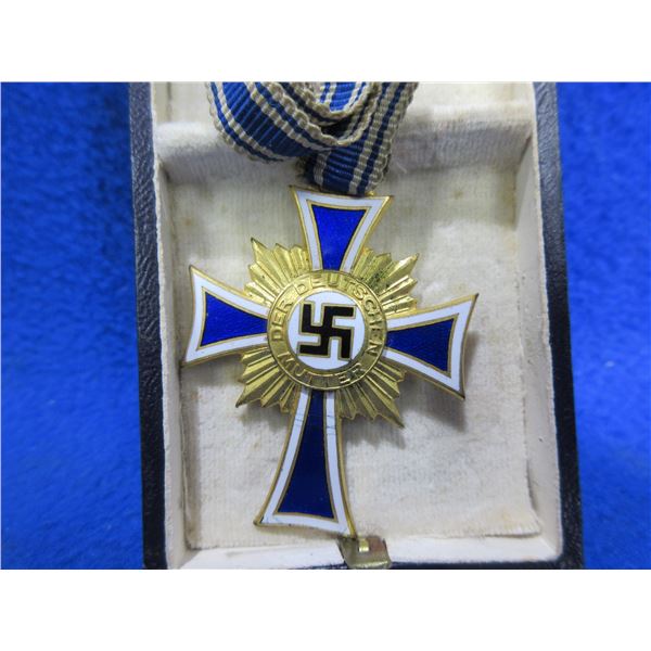 WWII German Mother Cross Gold Class with Ribbon