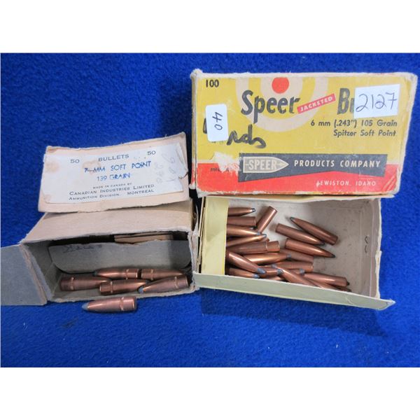 6MM and 7MM Bullets - Box of 40 (6MM), Box of 6 (7MM)