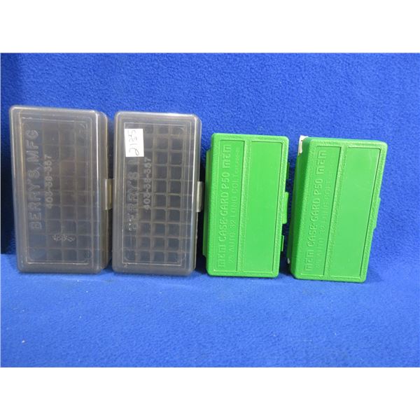4 Empty Ammo Boxes - 2 MTM P50, 2 Berrys 403-38-357