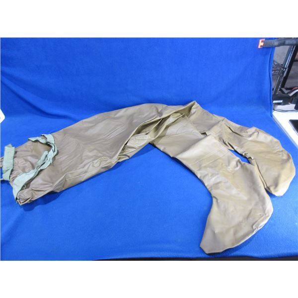 Chest-High Rubber Boot-Foot Waders - Size 9 - No. 6650