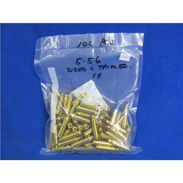 Brass Only - 5.56 Nato 1x Fired Deprimed, Sized & Trimmed