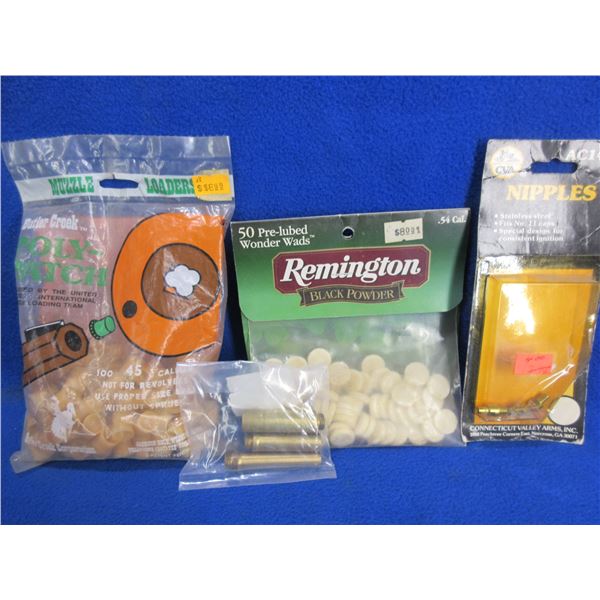 Lot of Misc. - 54 Cal. Wads, 45 Cal. Poly Patch, Nipples