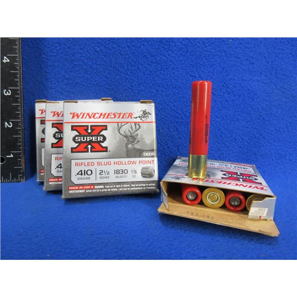 410 Ga. 2 1/2" HP 1/5 oz Rifled Slug Winchester Shotshells