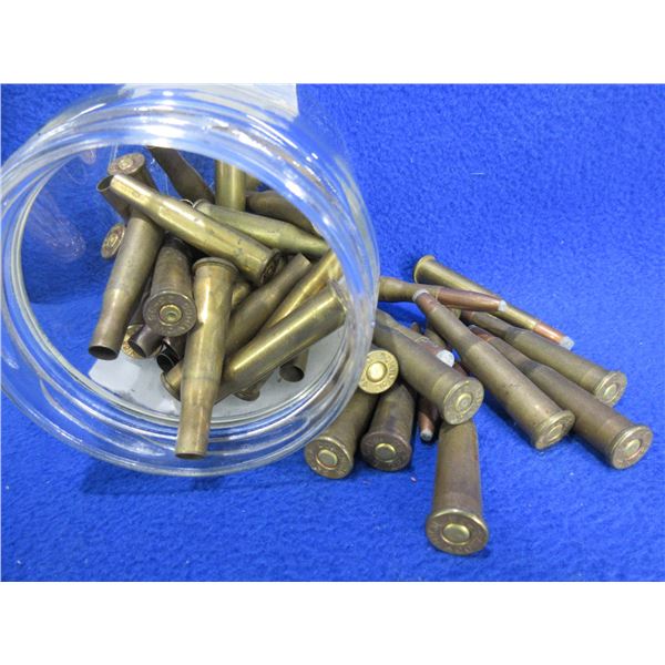 25-35 Possible Reloads - Jar of 12 Cartridges + 29 Brass