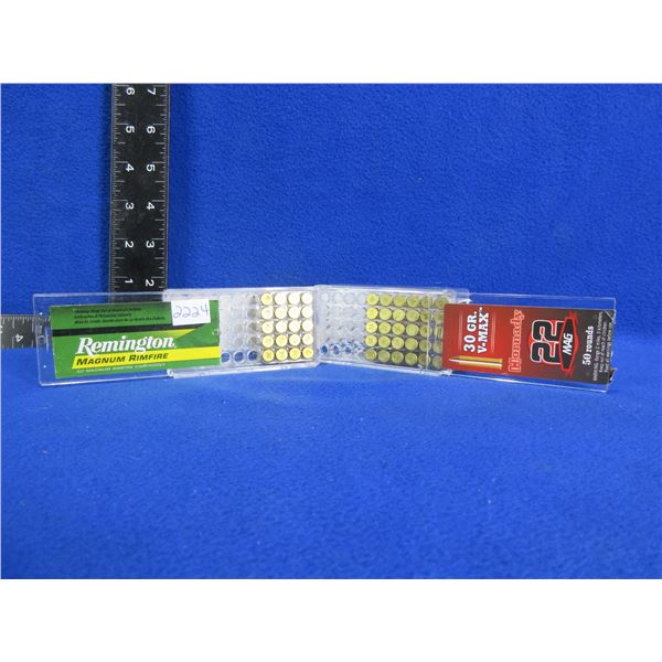 22 WMR Hornady and Remington Cartridges