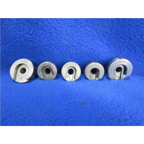 Lot of 5 RCBS Shellholders - #'s 5, 7, 9, 14, 17