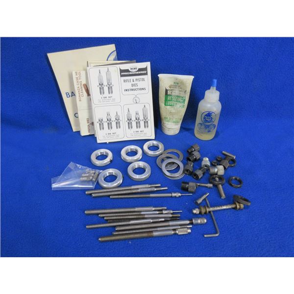Lot of Misc. - Reloading Die Parts, Case Lube, Instructions