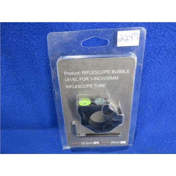 NEW - 25.4MM Riflescope Bubble Level with Compass