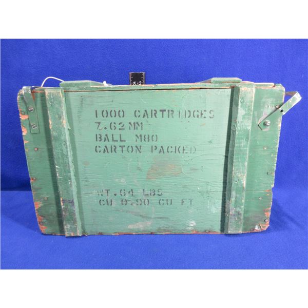 Wood Small Arms Ammo Box - 17" x 8 1/2" x 11" High