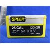 Image 2 : 25 Cal. .257" 120gr SP Spitzer Speer Bullets - Box of 98