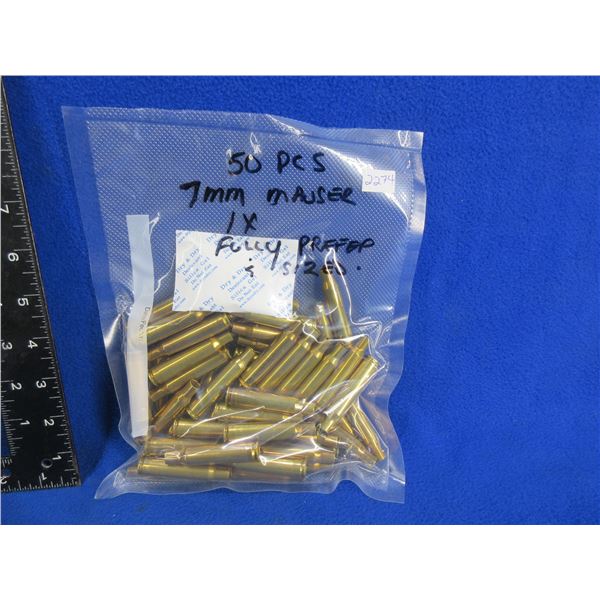 Brass Only - 7MM Mauser 1x Fired Deprimed