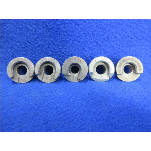 Lot of 5 Shellholders - #'s 4, 4, 19, 19, 6.5MM