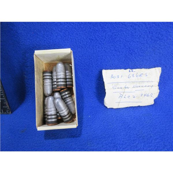 45 Cal. Bullets - Box of 9