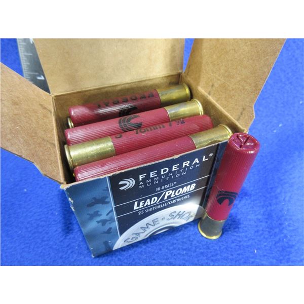 410 Ga. 3" 7 1/2 Shot Lead Game-Shok Federal Shotshells