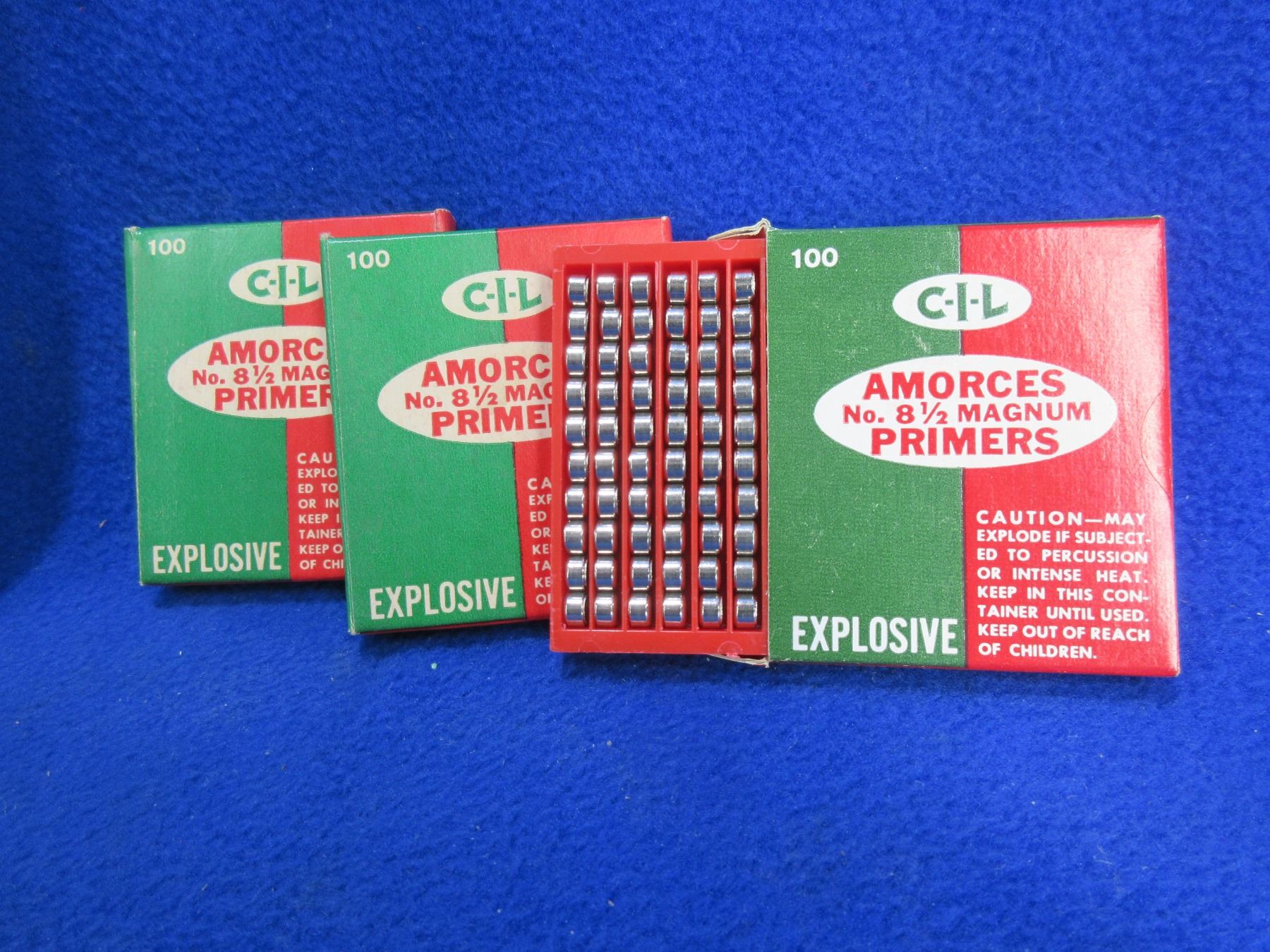Primer Magazine Collector Primers - CIL No. 8 1/2 Large Rifle Mag Primers