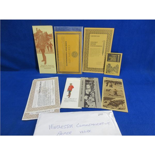 Winchester Commemerative Paperwork
