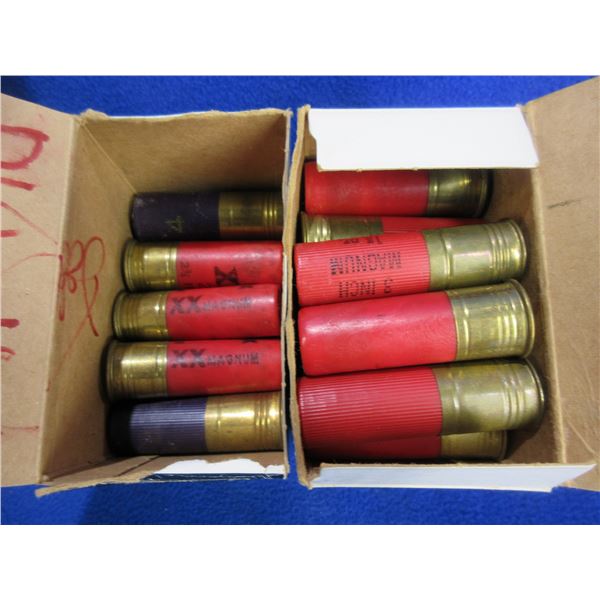12 Ga. 2 3/4" Mixed Shotshells - Box of 23, Box of 15