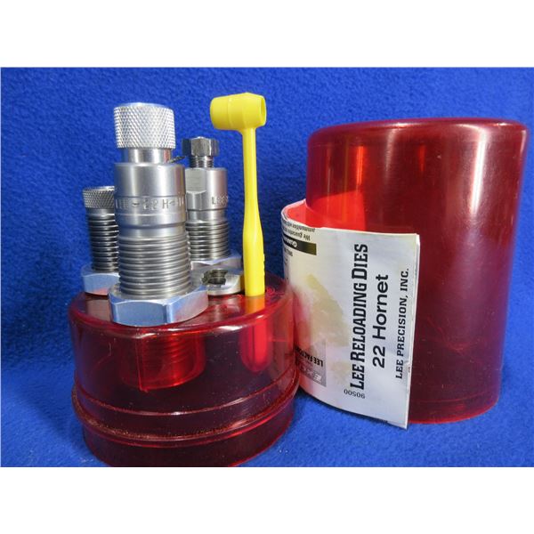 Lee 22 Hornet 3 Die Set with Shellholder # 20