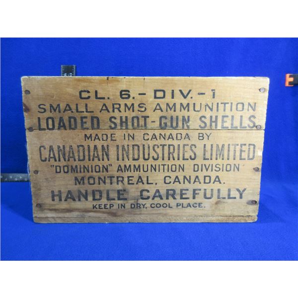 CIL Dominion Canuck Wood Ammo Box - 14" x 9 1/4" x 8 3/4"