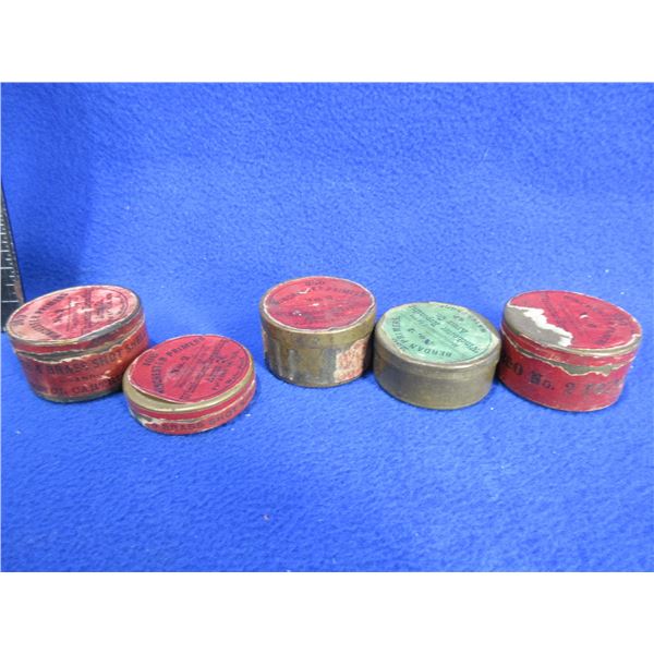 Collector Tins - 5 Empty Winchester Primer Tins