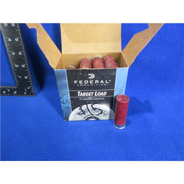 12 Ga. 2 3/4" 7 1/2 Shot Target Load Federal Shotshells