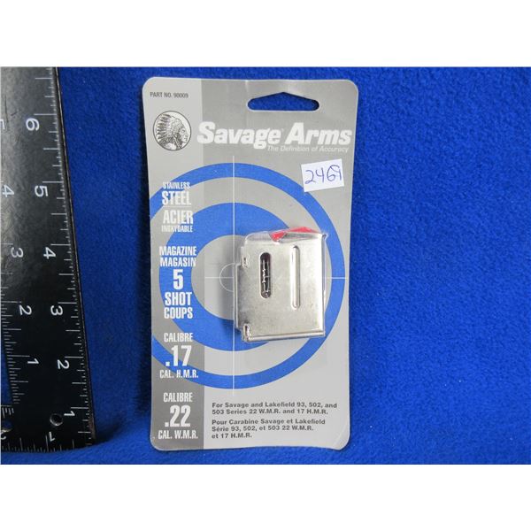 NEW - 17 HMR/22 WMR Savage Arms 5 Round Magazine