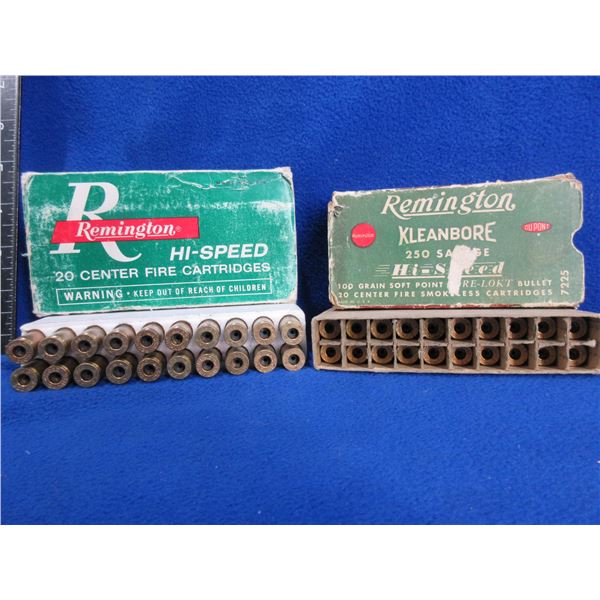 Brass Only - 250 Savage Unprimed - 2 Boxes of 20