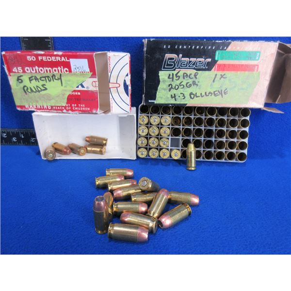 45 Auto Brass and Cartridges - Possible Reloads
