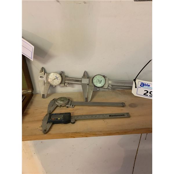GROUP OF 4 MACHINIST CALIPERS