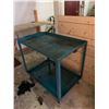 Image 2 : ROLLING METAL SHOP CART (BLUE)