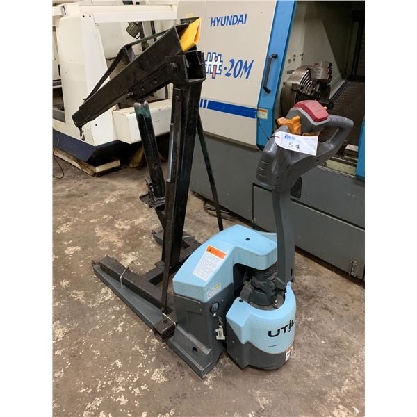 *FL* UTILEV ELECTRIC PALLET JACK WITH REMOVABLE CRANE