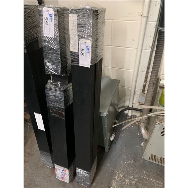 UHMW BLACK HARD PLASTIC STOCK 3 PCS - 2" X 4" X 4FT