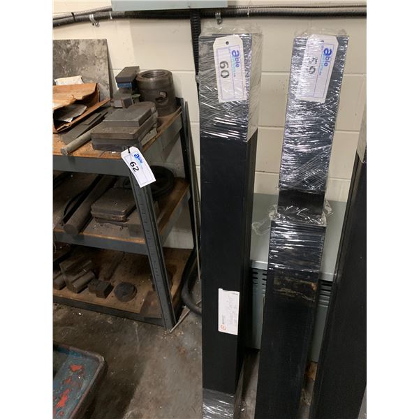 UHMW BLACK HARD PLASTIC STOCK 3 PCS - 2" X 4" X 4FT