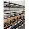 Image 3 : 3PC METAL WALLMOUNT RACK SYSTEM WITH ASSORTED METAL AND MISCELLANEOUS ITEMS