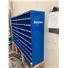 Image 2 : BLUE METAL WALL MOUNT PARTS ORGANIZER UNIT (72 COMPARTMENTS)-APPROX 3FT X 3 1/2FT X 1FT DEEP