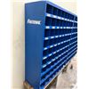 Image 2 : BLUE METAL WALL MOUNT PARTS ORGANIZER UNIT (72 COMPARTMENTS)-APPROX 3FT X 3 1/2FT X 1FT DEEP