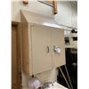 Image 1 : WALL MOUNT BEIGE METAL STORAGE CABINET-APPROX.2 3/4FT X 3 1/2FT X 1FT