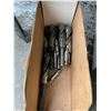 Image 2 : BOX OF MACHINIST TOOLS-ASSORTED LARGE DRILL BITS WITH 1/2" SHANKS & CENTER DRILLS