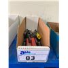 Image 1 : BOX OF MACHINIST TOOLS-ASSORTED 1/2" SHANK QUALITY DRILL BITS